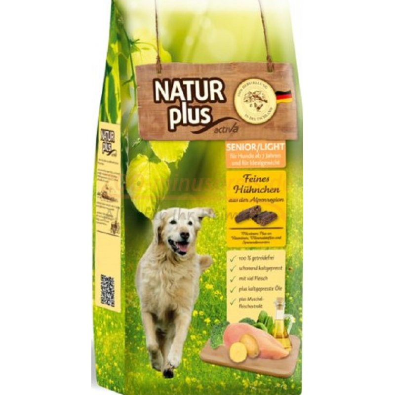 Natur Plus Trockenfutter, für Senior/ übergewichtige Hunde,
