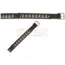 ACTIVE - Lederhalsband, 65 - 75 cm / 40 mm breit, aus...