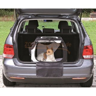 Hunde Auto Transport Nylonbox, 61x43x46 cm, an drei Seiten zu ffnen, besonders stabil durch Metallrahmen