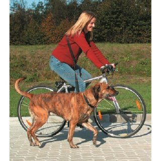 Hunde Fahrrad Joggingleine 100cm - 200cm zu verlngern. 25 mm stark. Fr ein sicheres Fhren am Fahrrad oder whrend des joggens