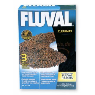Fluval Clearmax Inhalt 3 x 100 g. Einzigartikes Premium Harz zur Entfernung von Phosphat, Nitrit und Nitrat. Gegen unansehnliches Algengrnwachstum.