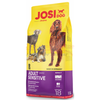 Hundefutter JosiDog ADULT SENSITIVE, fr sensible ausgewachsene Hunderasse, in 4,5 kg und 18 kg. mit glutenfreien Rezeptur ist das schmackhafte Hundefutter leicht verdaulich und hoch verwertbar. Josi sensitive 4,5 kg
