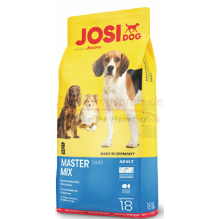 Hundefutter JosiDog MASTER MIX NEU 4,5 kg und 15 kg, Master Mix vereint knusprige Maisflakes mit knackigen Fleischbrocken.