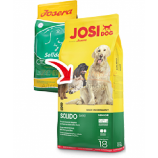 Hundefutter JosiDog SOLIDO 4,5 kg und 15 kg, fr wenig aktive, ausgewachsene Hunde sowie fr ltere oder bergewichtige Hunde