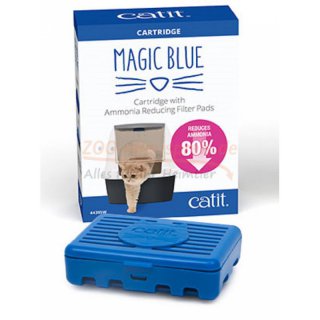 CatIt Magic Blue, Luftreiniger fr Katzentoiletten, reduziert bis zu 80 % den Ammoniakgeruch