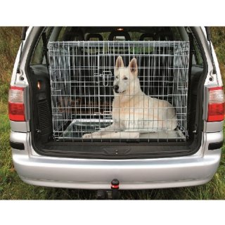 Hunde Transportgitterbox fr z. B,  VW Touran, 93 cm Front x 63 cm hoch x 62 cm tief, verzinkt,