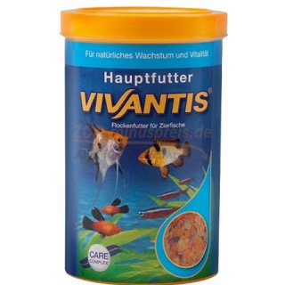 Fischfutter VAVANTIS Hauptfutter 1000 ml, Hohe Qualitt eine reine Fachhandelsmarke. Beliebt bei Aquarianern und Zchtern.