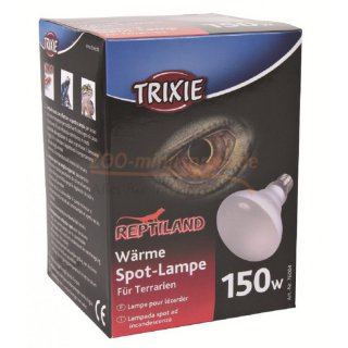 Wrme Spotlampe, ohne UV-B, mit Breitspektrum- Reflektor - Spotlampe 150 Watt Durchm. 9,5 cm.