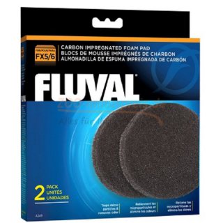 Fluval Aktiv Kohle Filter fr Filter FX 6 und FX 5, A-249 1 Stck Packung Filterkissen