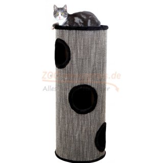 Katzen Kratzbaum - Kratzturm AMADO, Hhe 100 cm, Grundfl.   40 cm, mit Kratzflche aus robustem Webstoff und Plsch-Bezug