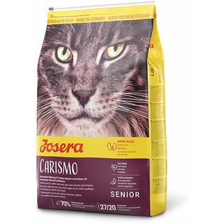 Katzenfutter JOSERA CARISMO, in verschiedenen Gren. mit reduziertem Phosphorgehalt und einem Plus an wertvollen Antioxidantien ist das ideale Futter fr Katzen im reifen Alter oder fr Katzen mit einer chronischen Niereninsuffizienz.