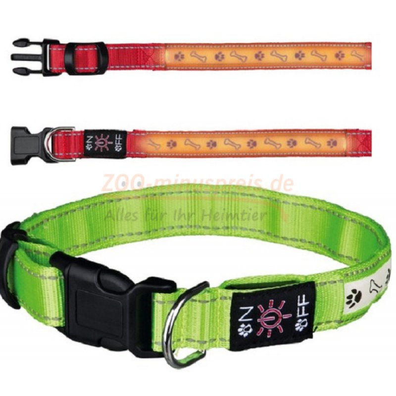 3 Modell Blink Rymall Hunde Leuchthalsband LED von Fashion&Cool Aden per USB Hundehalsband Leuchtband Leuchtschlauch Blink Hundehalsband 60cm 