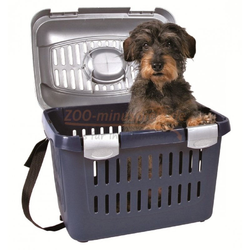 Hunde Transportbox, oben open, 44 x 33 x 32 cm, bis 5 kg Tiergewicht