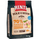 Hundefutter RINTI MAX i MUM Huhn in 4 kg und 12 kg....