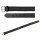 ACTIVE Leder Halsband, breite Ausführung, hochwertiges Echtleder 55 - 65 cm, 40 mm breit, schwarz, genäht