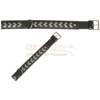 ACTIVE  Lederhalsband, 38 - 45 cm / 40 mm breit, aus hochwertigem Leder, sehr belastbar