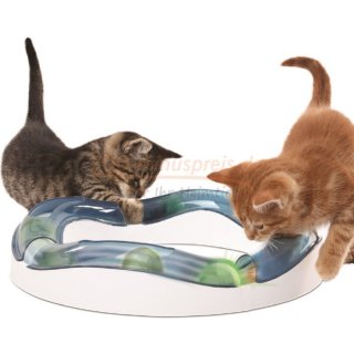 Catit Design Senses Tempo-Spielschiene fr Katzen. Mit leuchtaktivem Ball. 1 A Spielanreiz