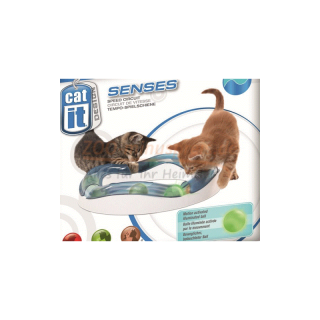 Catit Design Senses Tempo-Spielschiene fr Katzen. Mit leuchtaktivem Ball. 1 A Spielanreiz