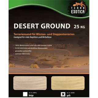 Desert Ground Terra Exotica Terrariensand, 25 kg gelb