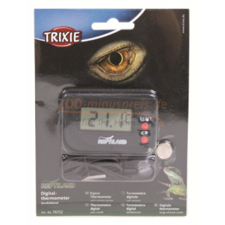 Digitalthermometer, mit Fernfhler. Fr die berwachung der Temperatur im Terrarium. Messbereich -20C bis 55C.