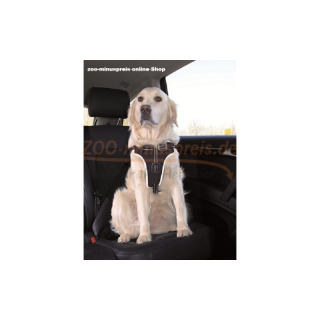 Auto Sicherheits Geschirr fr Bauchumfang, - 65cm - 80cm - , und - 25mm - stark. Fr z. B. Golden Retriever. Aus festem und weichem Nylongewebe, besonders stabil und sicher. Auch als Fhrgeschirr verw