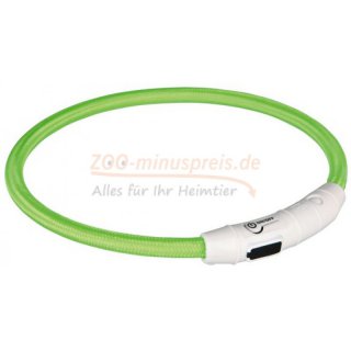 Hunde Halsband Leuchtring, USB aufladbar, zuschneidbar, sichtbar auf 500 m, Blink oder Dauerlicht,diverse Gren