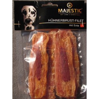 Majestic Hundesnacks 70 g, Hhnerbrustfilet mit Ente