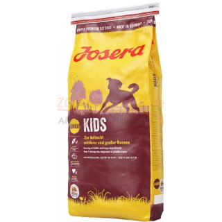 Hundefutter JOSERA KIDS in 4,5 kg und 15 kg. Zur Aufzucht mittlerer und groer Rassen. Ab der 8. Lebenswoche geeignet, Ideal fr Hunde mit schwerem Krperbau