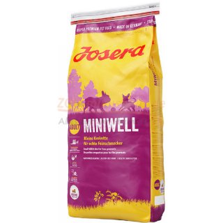 Hundefutter JOSERA MINI well, in 4,5 kg und 10 kg. peziell fr die Bedrfnisse kleiner Hunderassen entwickelt. Der hohe Anteil an leichtverdaulichem Geflgelfleisch und Reis Josera Miniwell NEU 4,5 kg