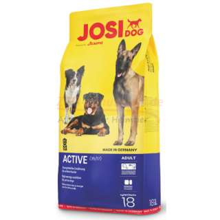 Hundefutter JosiDog ACTIVE 15 kg, Die gehaltvolle und glutenfreie Rezeptur von JosiDog Active stellt die Energieversorgung bei sehr aktiven Hunden sicher. Josi Aktive 15 kg