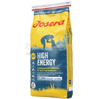 Hundefutter JOSERA HIGH Energy 15 kg, Das Hochleistungsfutter fr unsere berflieger, die so schnell nichts stoppen kann! Die gehaltvolle Rezeptur sorgt fr eine Energieversorgung auf hchstem Niveau. Sie untersttzt aktiv den Stoffwechsel