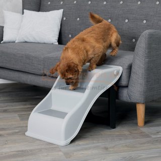 Hundetreppe zum Anlegen an Sofa oder andere Liepltze. Kunststoff mit TPR Laufflchen, Mae: 34  39  54 cm, bis 40 kg