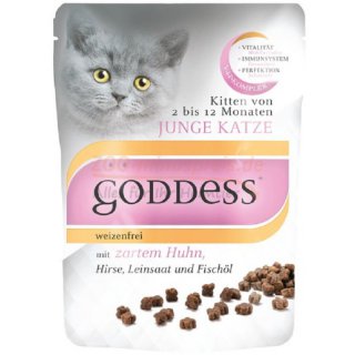 Katzenfutter GODDESS Trockenfutter 1,4 kg in verschieden Sorten, ohne Geschmacksverstrker, Zucker und Konservierung, Fachhandelsmarke goddess 1,4 kg zartem Huhn fr junge Katzen