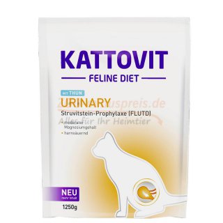 Katzenfutter Kattovit Urinary mit Huhn,Trockenfutter 1250 g, zur Vorbeugung bei Struvitsteinen
