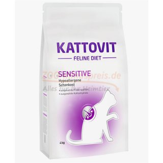 Katzenfutter Kattovit Diet Sensitive,Trockenfutter 4 kg,fr sensible Katzen mit Futtermittelallergien