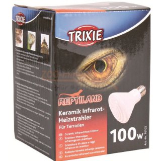 Keramik - Infrarot - Heizstrahler 100 Watt, ideal zur Schaffung der bentigten Wremeflche im Terrarium