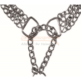 Kettenwürder Dreireihig, Umfang Halskette 45 cm, 2,5 mm stark.