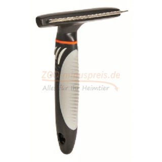 Langhaar Metallstriegel,  2 cm Zinkenlnge, besonders gut fr intensive Pflege der Unterwolle,