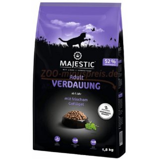 Majestic Katzenfutter Sensitiv Gourmet Verdauung, 1,8 kg und 4 kg , fr sensible Katzen mit einem empfindlichen Verdauungssystem 611343 Verdauung Gourmet 1,8 kg