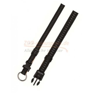 Softline Elegance Halsband für 20-30cm Halsumfang, 10 mm breit, schwarz.