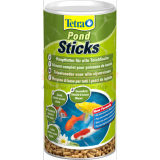 Teichfutter Tetra Pond Sticks 15 Liter Eimer, Hauptfutter für alle Gartenteichfische in Form von schwimmfähigen Sticks
