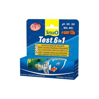 Tetra Test 6 in1, Teststreifen zu Bestimmung der Wasserqualitt in Sekundenschnelle.