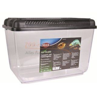 Transport- oder Fütterungsbox 38 x 26h x 24 cm, geeignet für Transport sowie Fütterung von Reptilien.