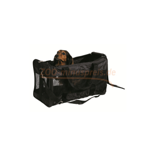 Hunde Transporttasche RYAN 30x30x54 cm, schwarz, festes Nylon,