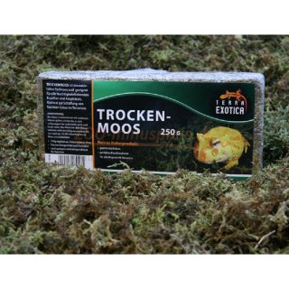 Trocken Moos 250 g, Trockenmoos ist ein natürliches Torfmoos und geeignet für alle feuchtigkeitsliebenden Reptilien und Amphibien