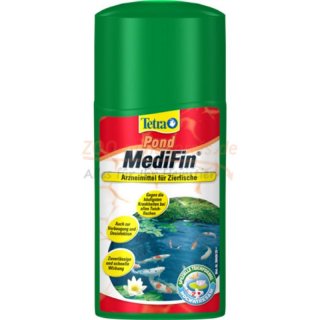 Gartenteich Tetra Pond Medi Fin  500 ml,  universell wirkendes Arzneimittel für alle Gartenteichfische. Hochaktive Wirkstoffkombination gegen die häufigsten Krankheiten bei Teichfischen.