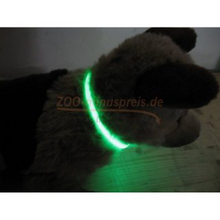 Hunde Halsband Leuchtring in verschieden Gren. Blink oder Dauerlicht, circa 10 Stunden Blinklicht, aufladbar am USB Port