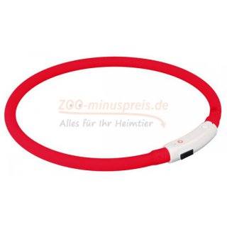 Hunde Halsband Leuchtring in verschieden Gren. Blink oder Dauerlicht, circa 10 Stunden Blinklicht, aufladbar am USB Port