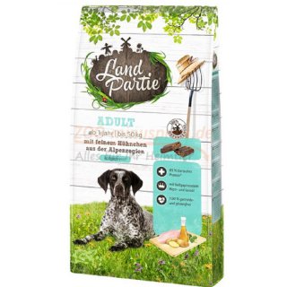 Hundefutter LANDPARTIE Trockenfutter, fr adult Hunde mit Geflgel und Kartoffeln, 100% getreidefrei, bis zu 70% Fleischanteil