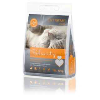 Katzenstreu Felicity EXTREME fresh 12kg, vergleichbar mit Feliton Extreme, mit Babypuderduft